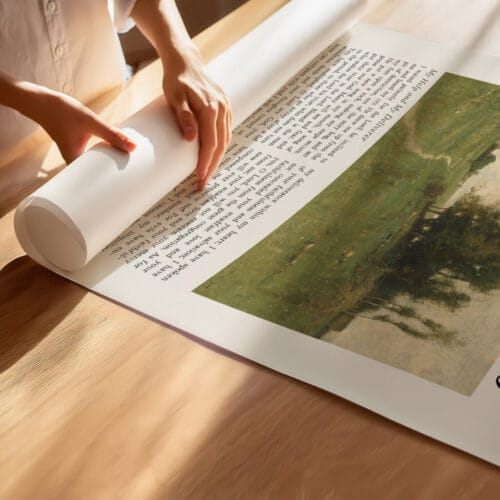 Alternative view of Psalm 40 Wall Art Christian Scripture Print