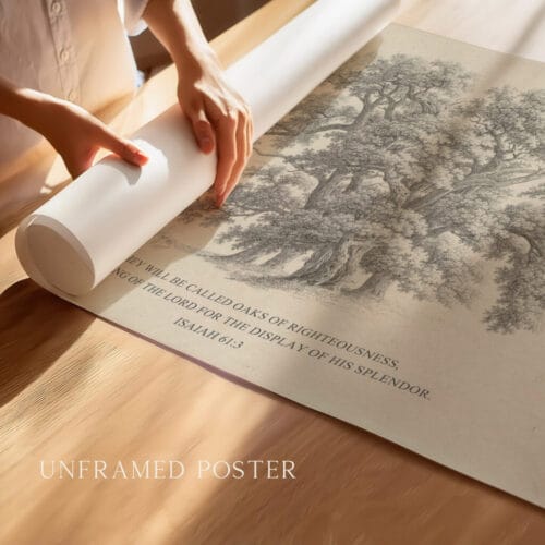 Alternative view of Isaiah 61:3 Oaks of Righteousness Wall Art