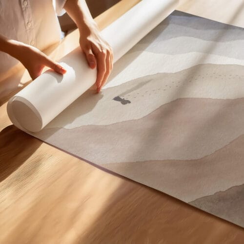 Alternative view of Footprints in the Sand Poem Wall Art Set