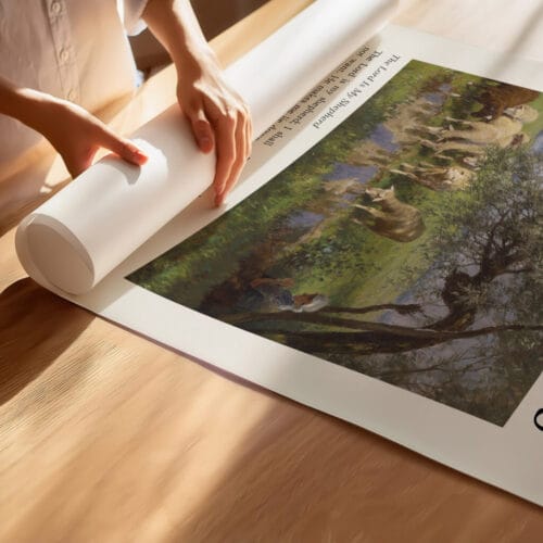 Alternative view of Psalm 23 Full Chapter Wall Art Scripture Print