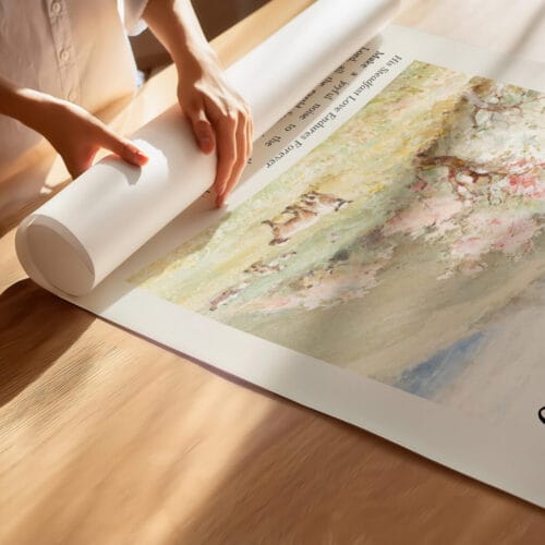 Alternative view of Psalm 100 Wall Art Christian Scripture Print