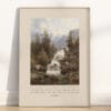 An Vintage Oil Painting featuring the bible verse from Isaiah 40:31 Wall Art with wooden frame.