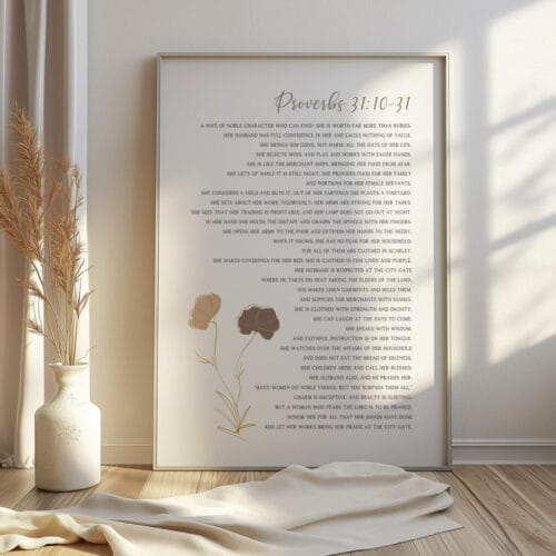 a framed picture on a wall