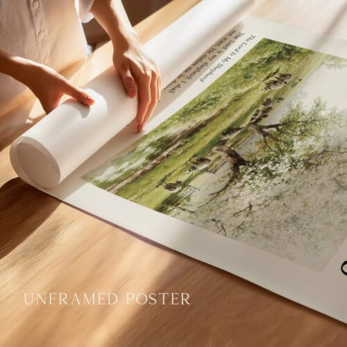 Alternative view of Psalm 23 Wall Art Christian Scripture Print