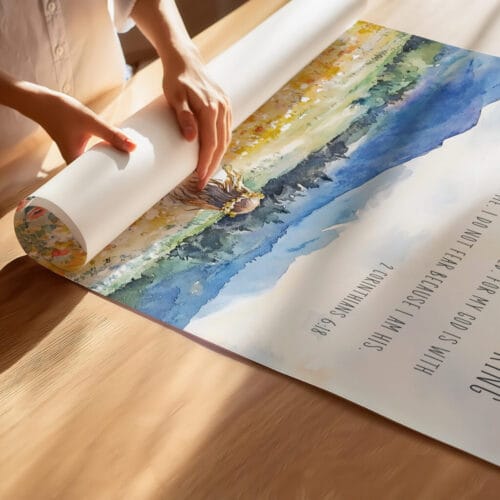 Alternative view of I am a daughter of the king wall art