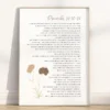 Proverbs 31:10-31 Wall art in minimalist style