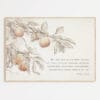 Vintage neutral watercolor featuring Galatians 5:22-23. Add tranquility and faith to your space with this Fruit of the Spirit wall art printable.