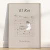 El Roi the god who sees hebrew name of God Modern minimalist pencil sketch bible illustration wall art