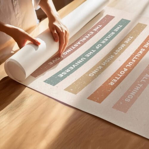 Alternative view of Christian Girl Affirmation Wall Art