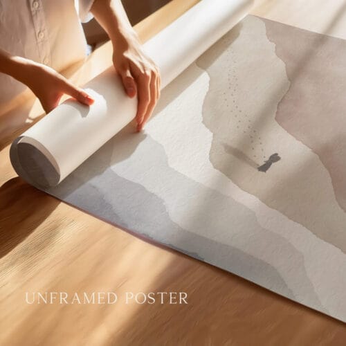 Alternative view of Footprints in the sand Artwork Print