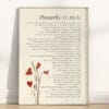 Proverbs 31 Woman Wall Art – Vintage Floral Scripture