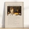 Add timeless beauty with The Lord's Prayer Poster Bible Verse Scripture Quote – vintage still life Christian artwork for home, classroom, or church.