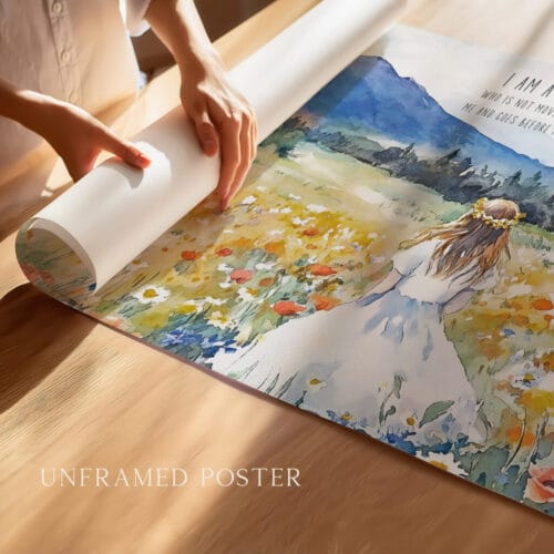 Alternative view of I am a daughter of the king Artwork Print