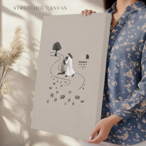 a woman holding a picture