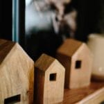 shallow focus photo of brown wooden house miniature