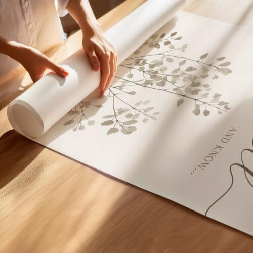 Alternative view of Be Still and Know Bible Verse Wall Art