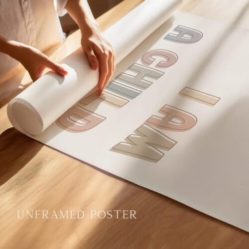 Alternative view of I Am a Child of God Print Neutral Nursery