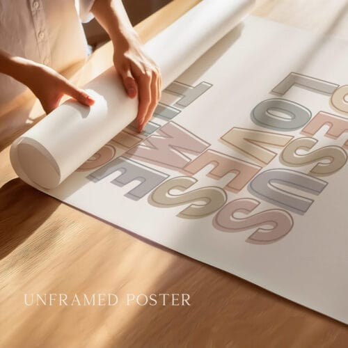 Alternative view of Jesus Loves Me This I Know Nursery Wall Art