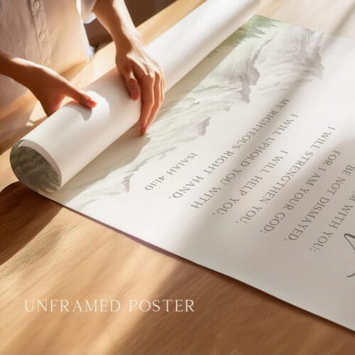 Alternative view of Isaiah 41:10 Wall Art – Fear Not Scripture