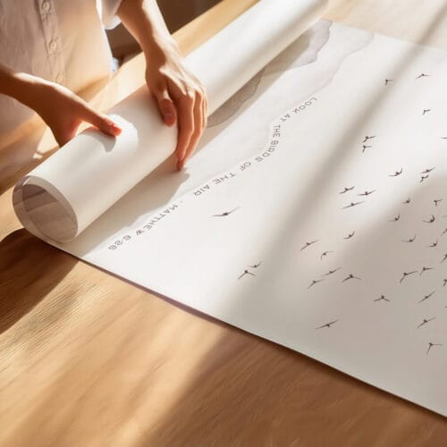 Alternative view of Look at the Birds of the Air Wall Art