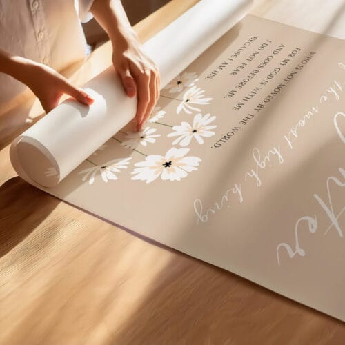 Alternative view of Modern Christian Girl Nursery Wall Art Print