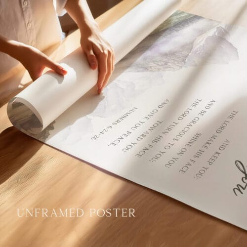 Alternative view of Numbers 6:24-26 Wall Art - The Lord Bless You