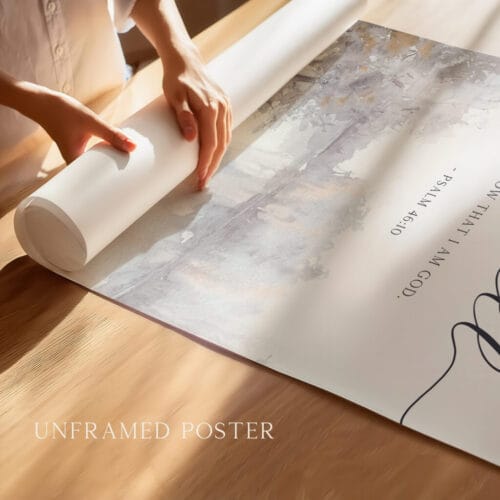 Alternative view of Be Still and Know That I Am God Wall Art
