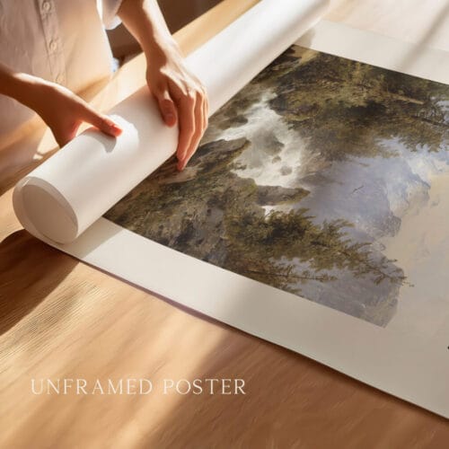 Alternative view of Psalm 121:1-2 Vintage Wall Art Print