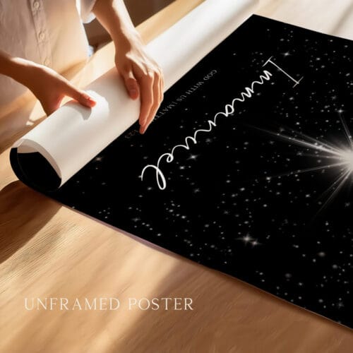 Alternative view of Immanuel God with us Christmas Wall Art