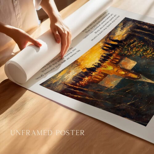 Alternative view of Joy to the World Christmas Wall Art Print