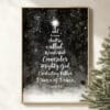 Celebrate the season with this Isaiah 9:6 Christmas Print, a serene Christian watercolor wall art featuring the beloved scripture and Star of Bethlehem.