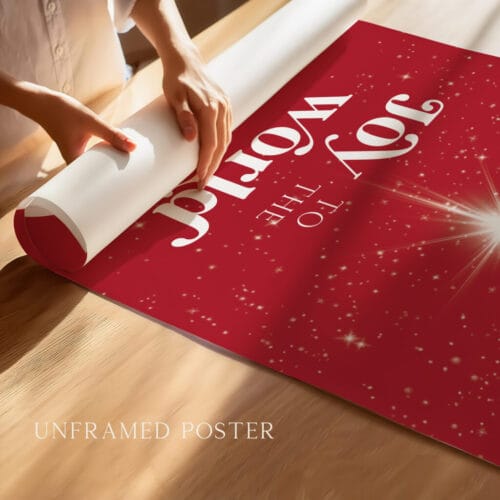 Alternative view of Joy to the World Christmas Print – Nativity Scene