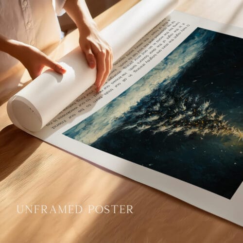Alternative view of O Holy Night Christmas Hymn Wall Art