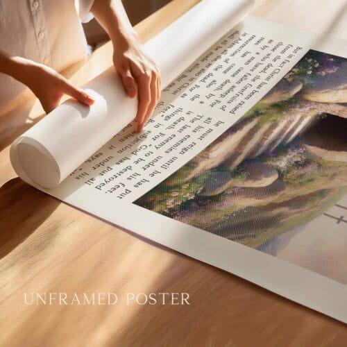 Alternative view of 1 Corinthians 15 Empty Tomb Art Easter Print