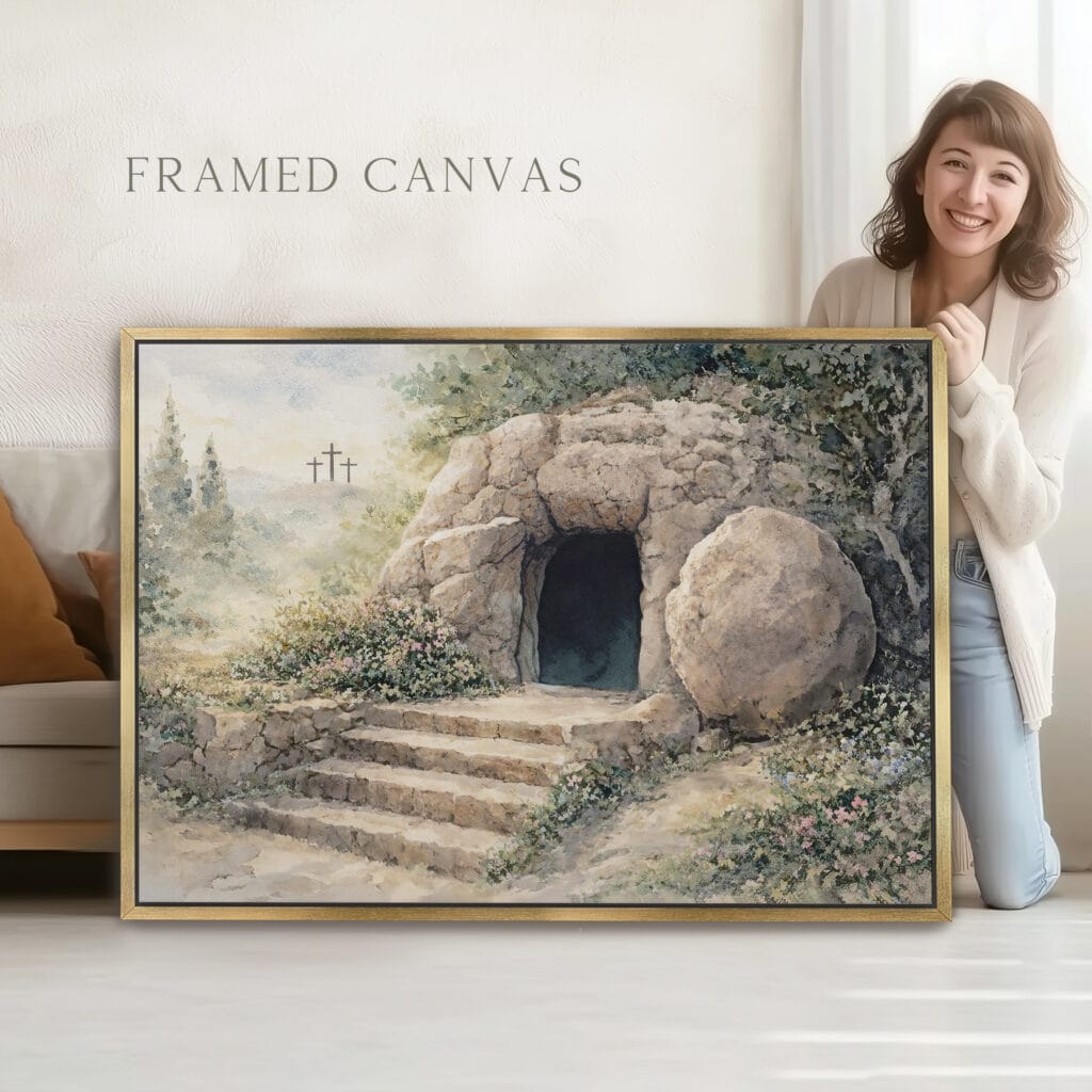 Matthew 28 resurrection wall art - Image 8