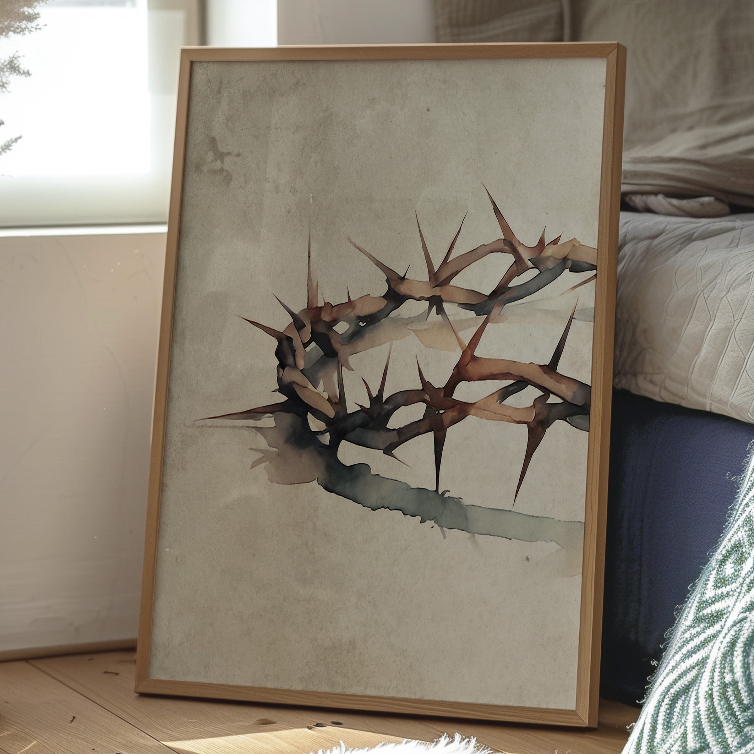 Crown of Thorns Watercolor Print - Image 12