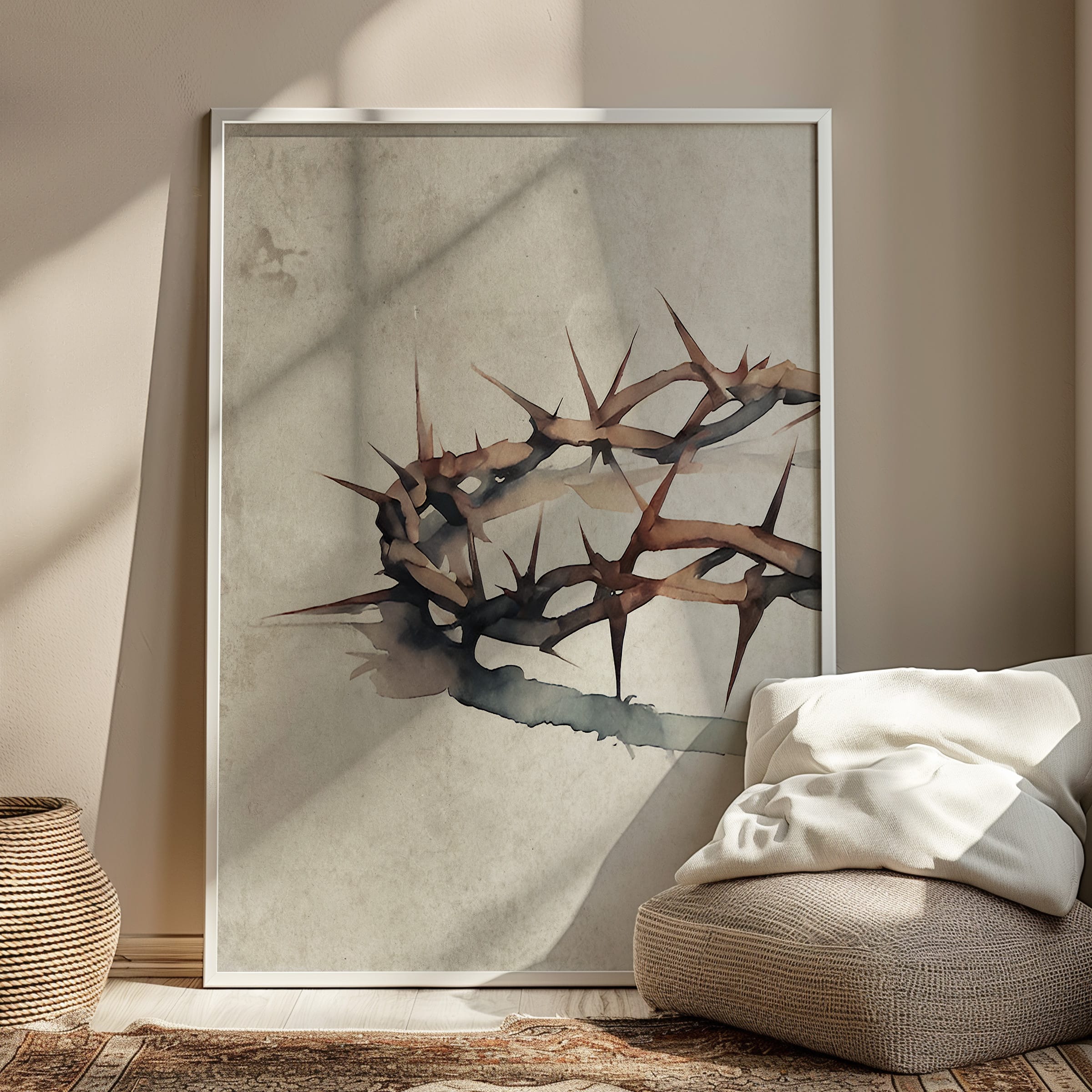 Crown of Thorns Watercolor Print - Image 11