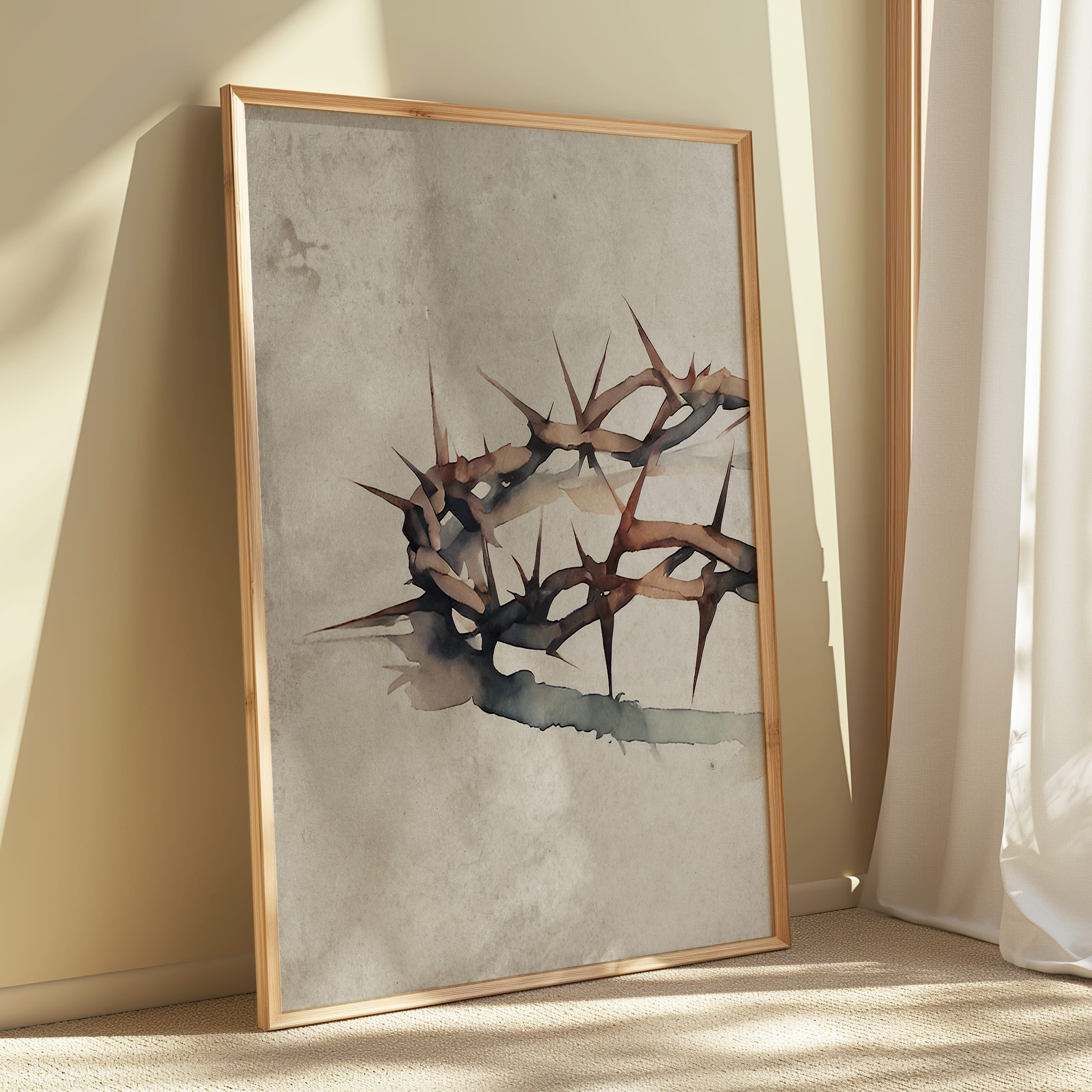 Crown of Thorns Watercolor Print - Image 15