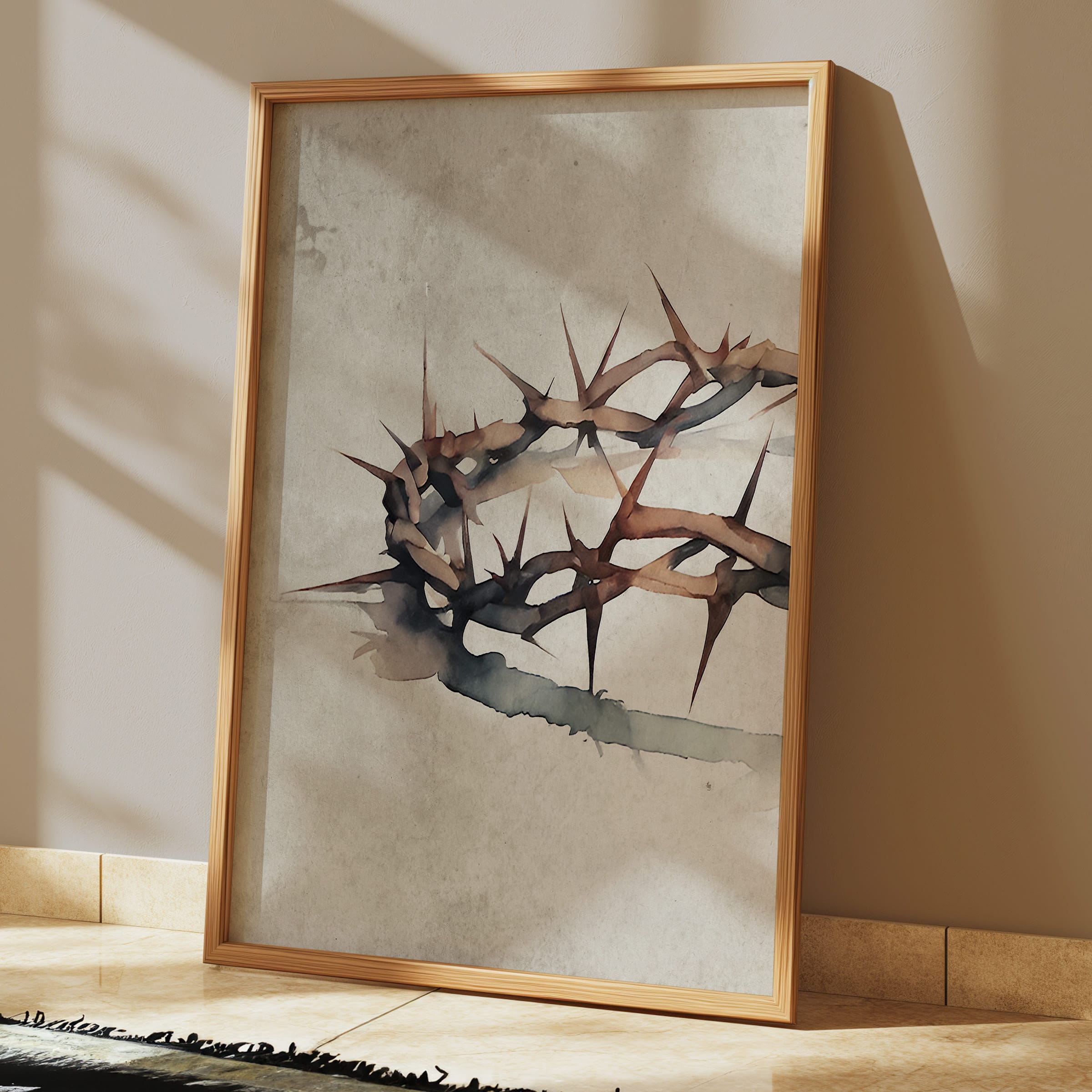Crown of Thorns Watercolor Print - Image 9