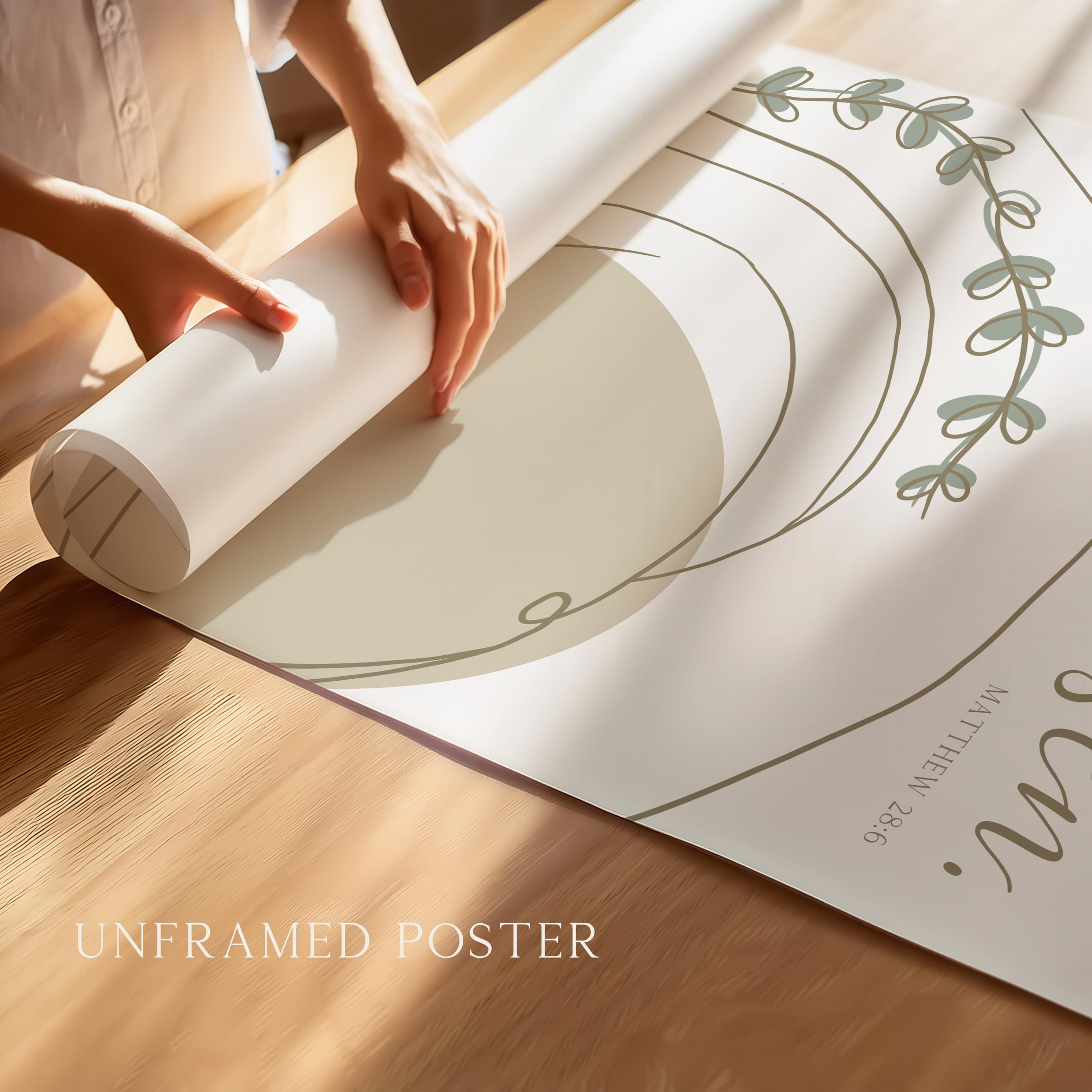 Modern Minimalist He Is Risen Wall Art - Image 3