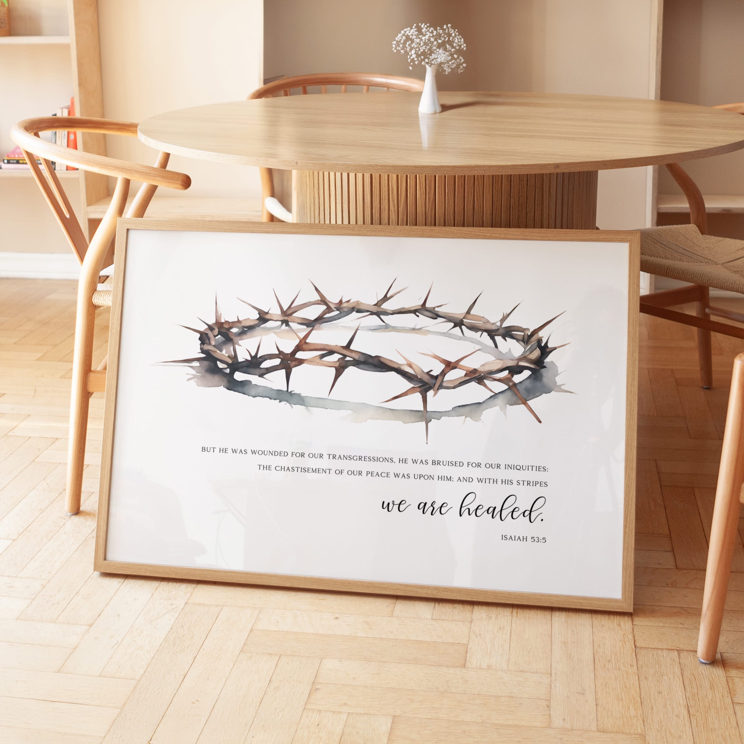 Crown of Thorns Isaiah 53:5 Wall Art - Image 3