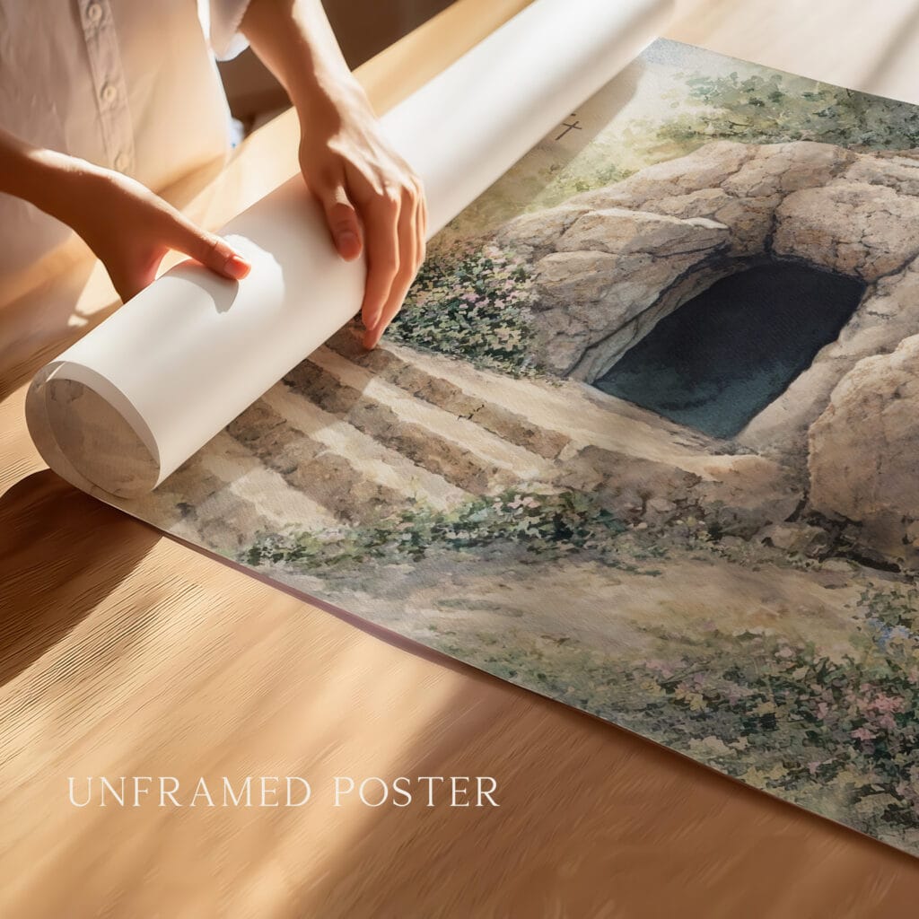 Matthew 28 resurrection wall art - Image 4