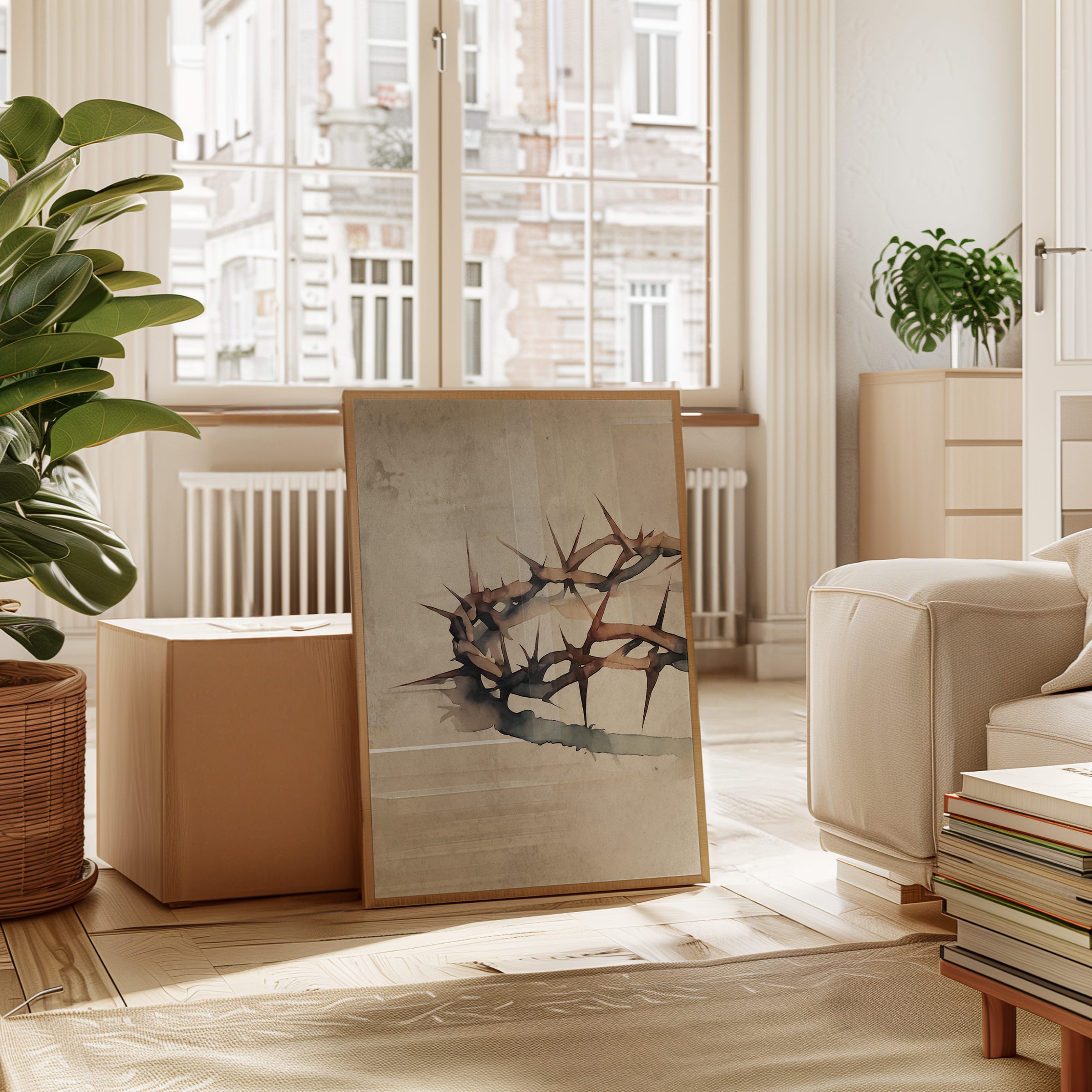 Crown of Thorns Watercolor Print - Image 8