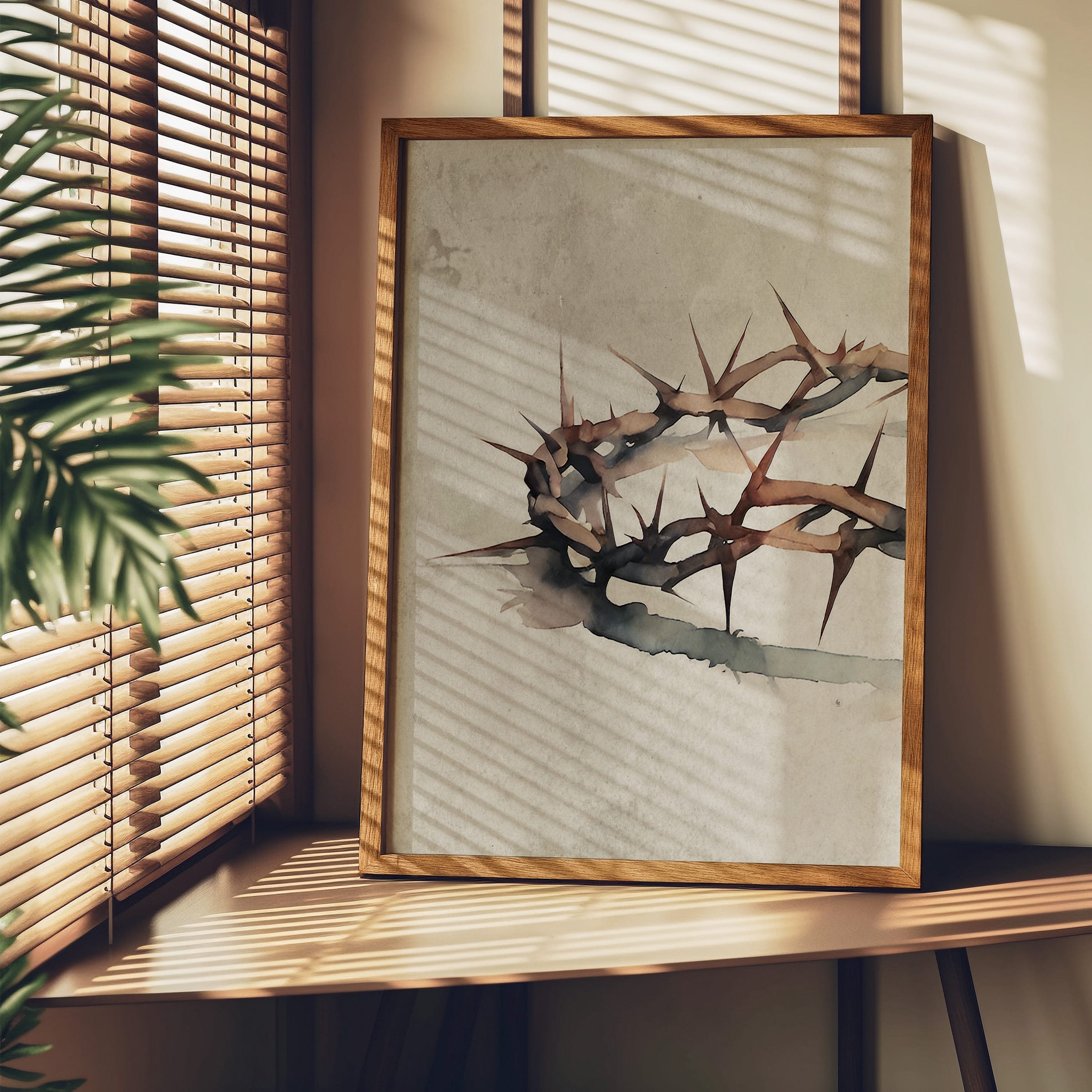 Crown of Thorns Watercolor Print - Image 3