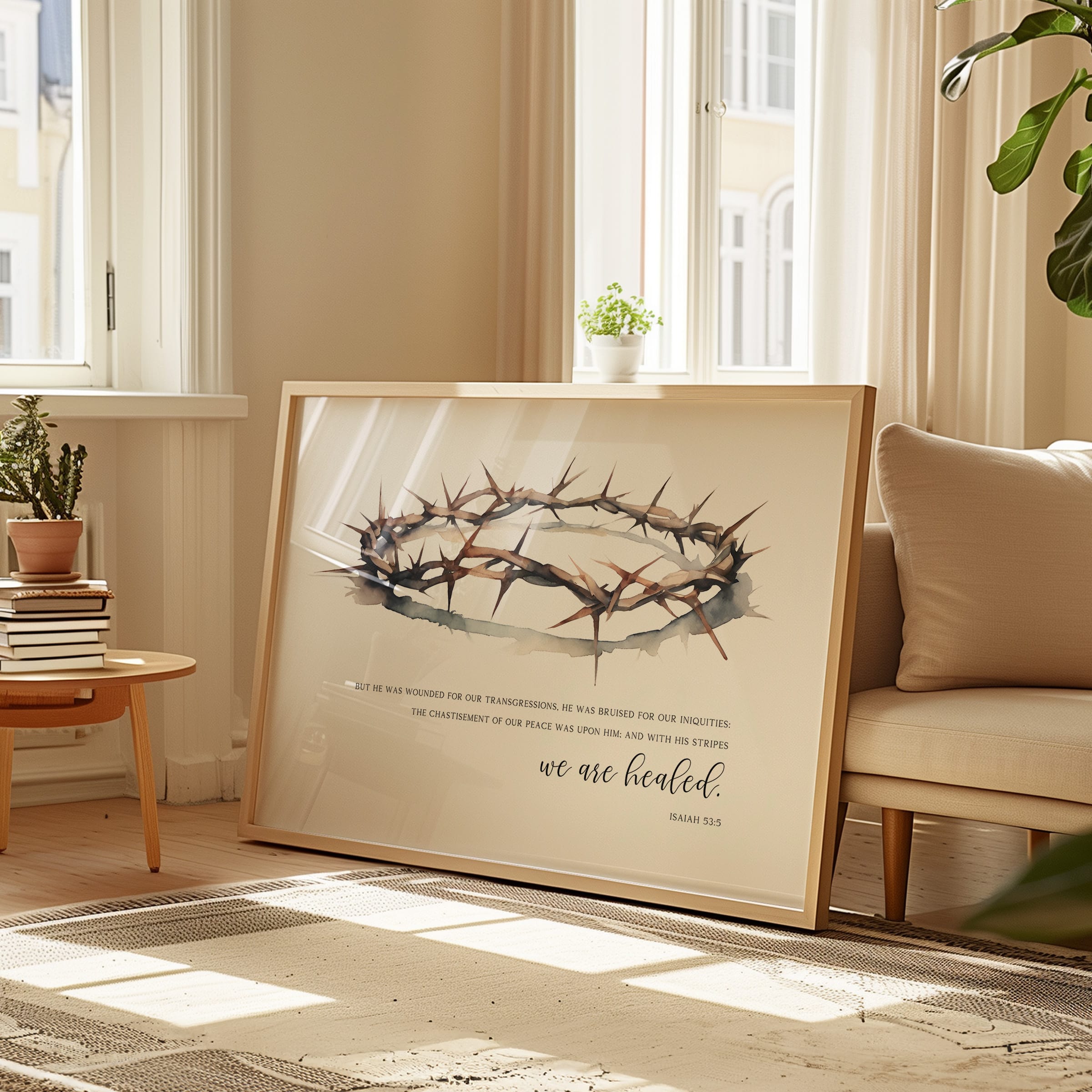 Crown of Thorns Isaiah 53:5 Wall Art - Image 12