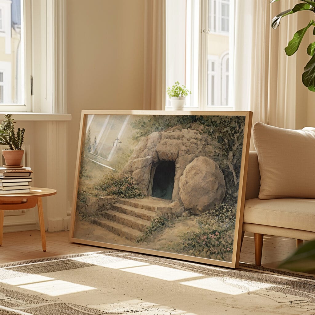 Matthew 28 resurrection wall art - Image 3