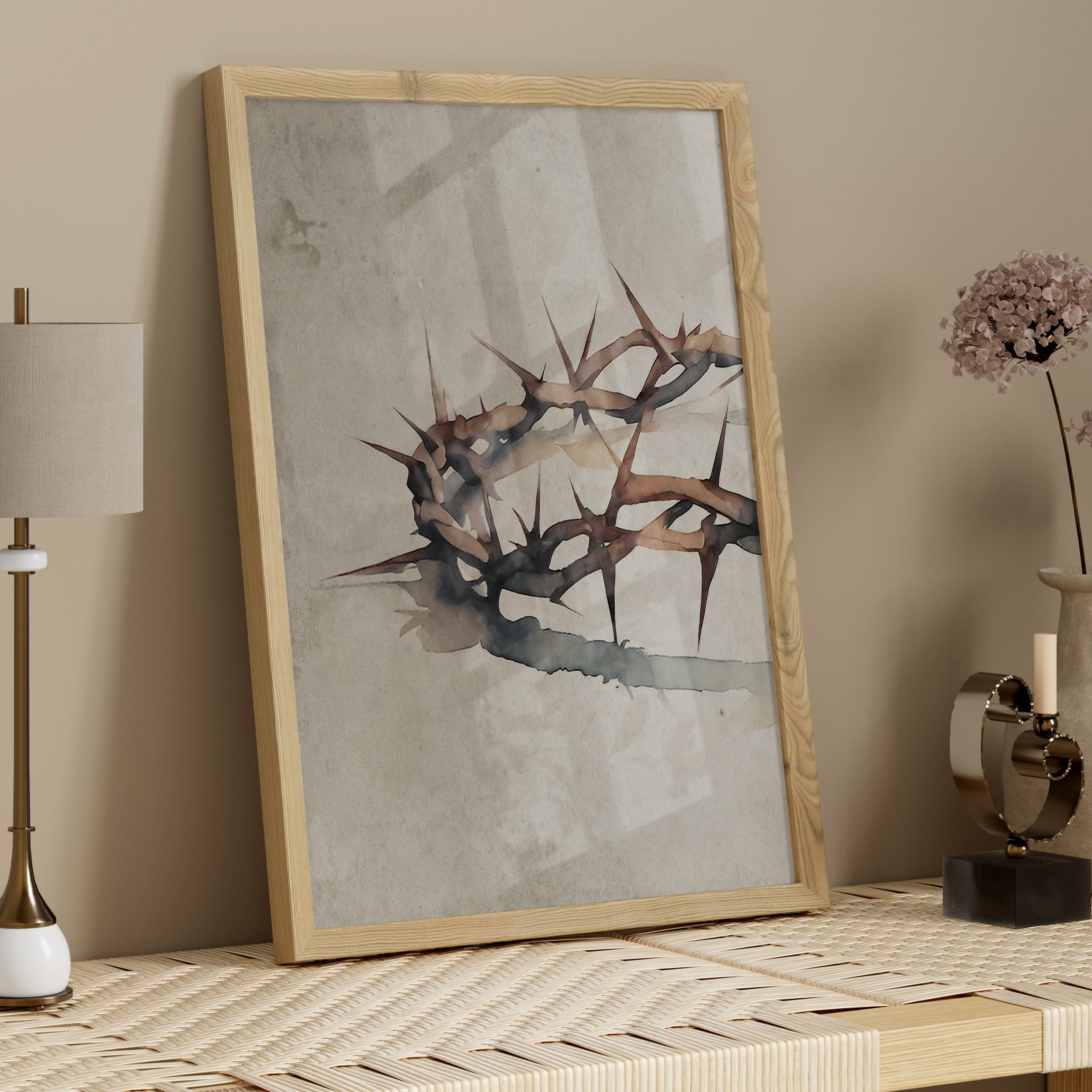 Crown of Thorns Watercolor Print - Image 13