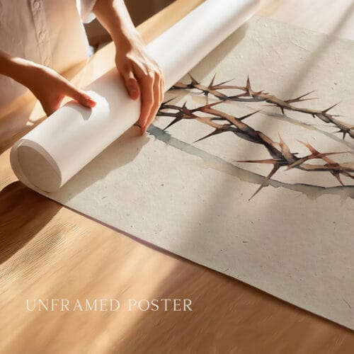 Alternative view of Crown of Thorns Good Friday Wall Art